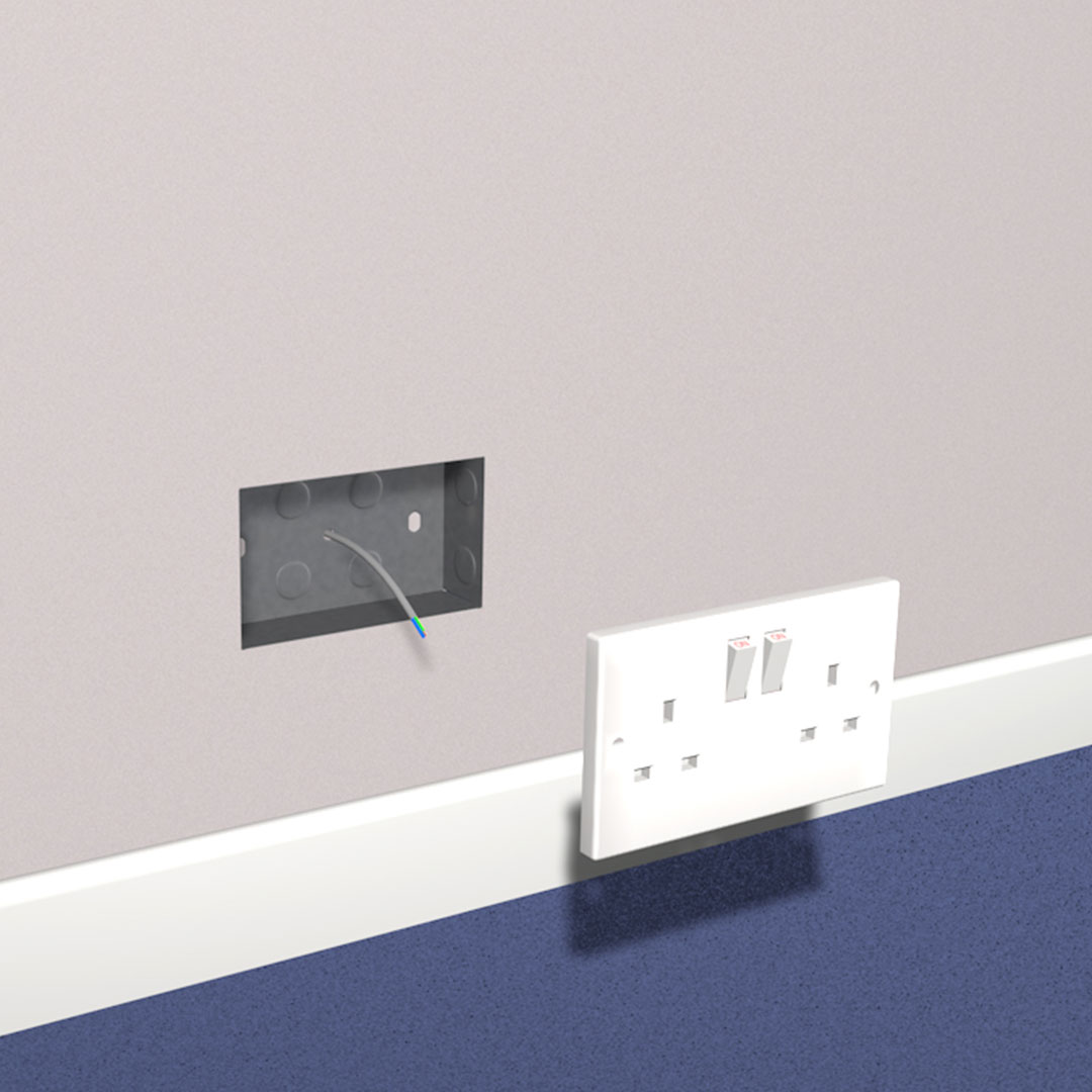 Fire Rated & Acoustic Internal Socket Box Insert
