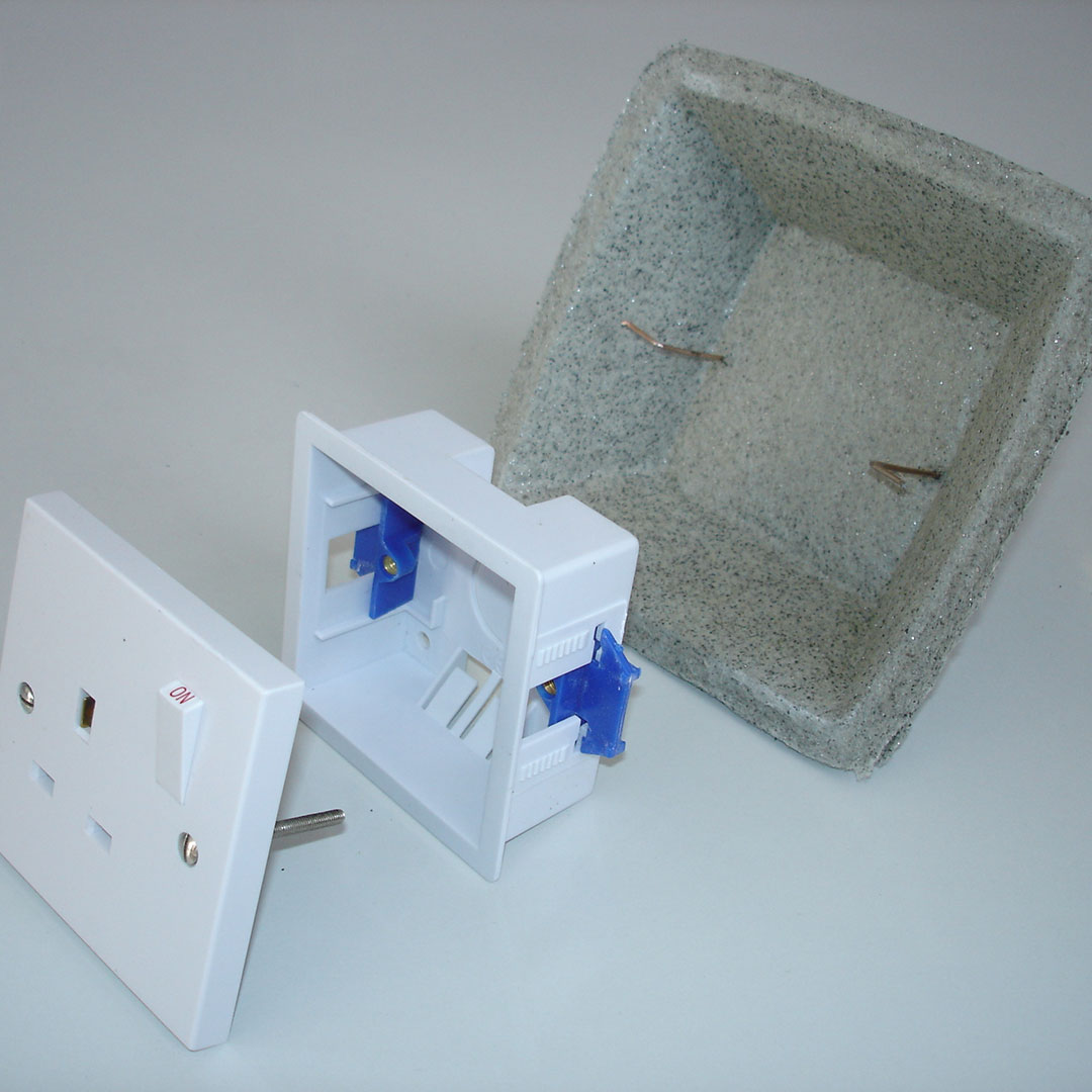 Intumescent Fire and Acoustic Socket Box Cover