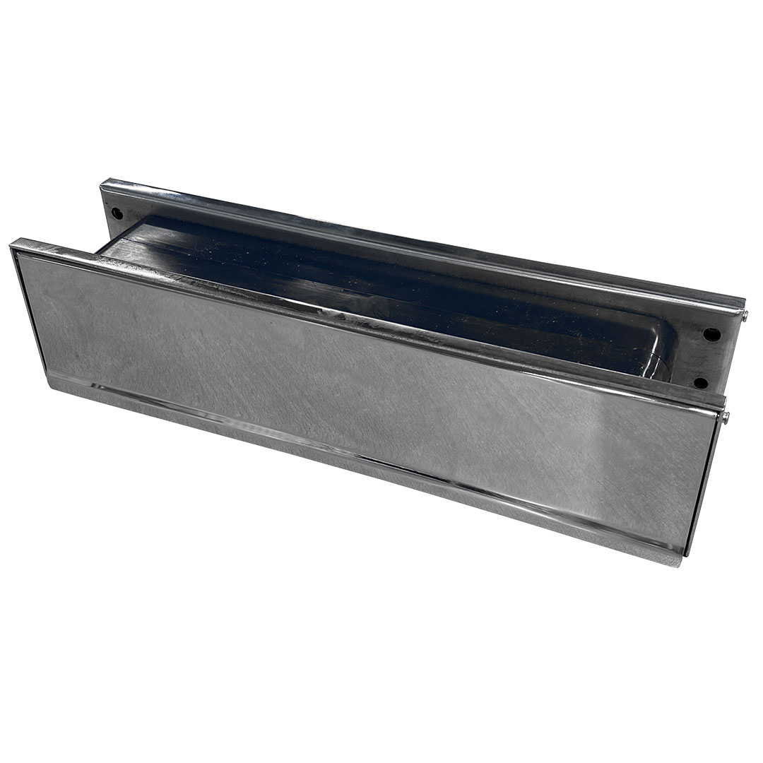 Fire Rated Telescopic Letterbox Polished Stainless Steel